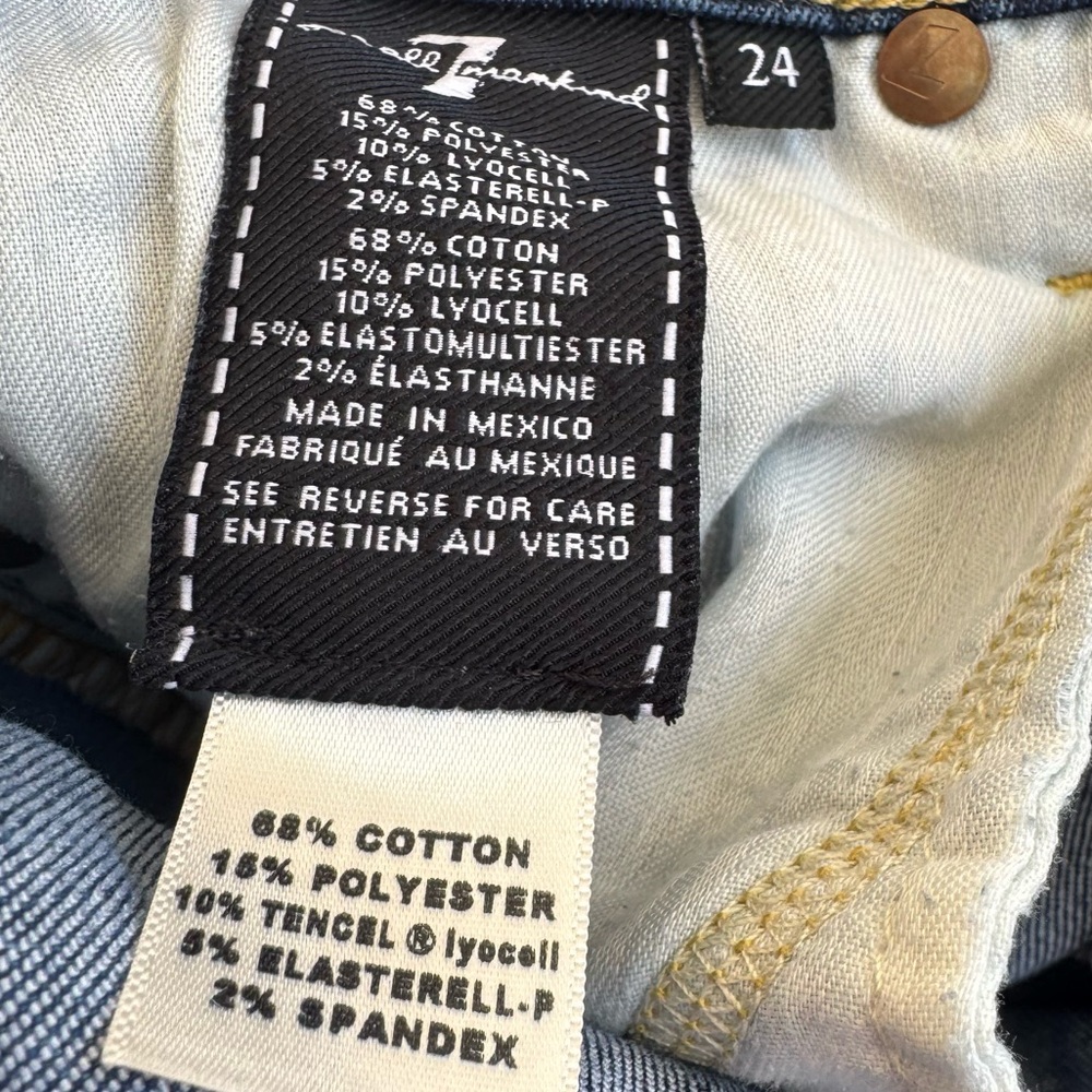 Seven For All Mankind “Gwenevere” blue jeans 👖 / 24 / Excellent condition - Picture 13 of 13